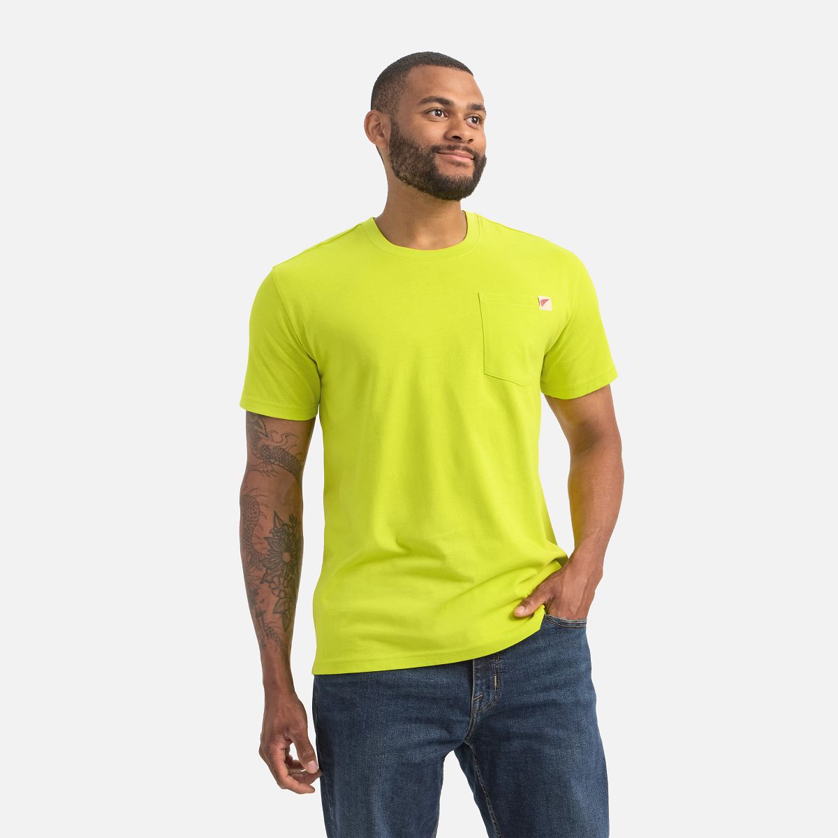 Camiseta de Manga Corta con Bolsillo